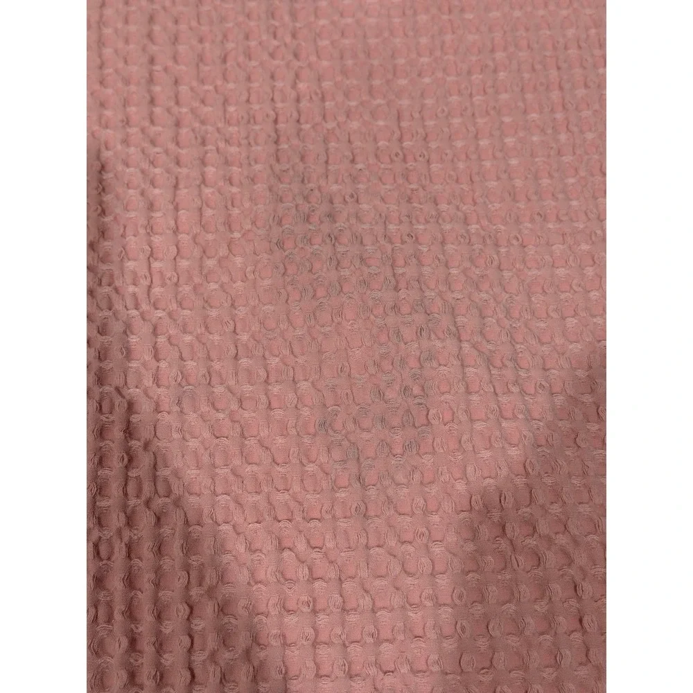 Pink‎ Waffle Weave Baby Blanket with Satin Trim Border Soft Nursery Bedding